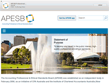 Tablet Screenshot of apesb.org.au